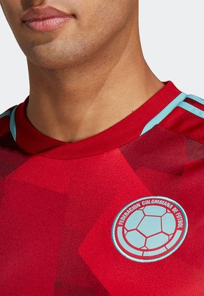 Camiseta Rojo-Celeste adidas Performance Colombia Visitante 2022