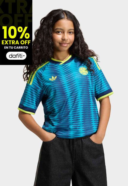 Camiseta adidas Originals Visitante Selección Colombia 26 Azul