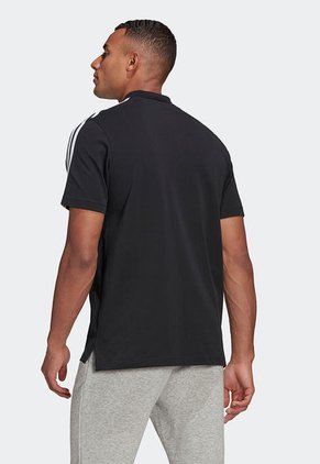 Camiseta Polo Negro-Blanco adidas Performance