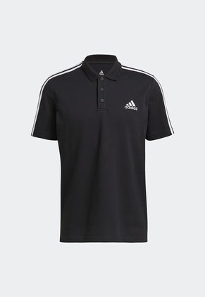 Camiseta Polo Negro-Blanco adidas Performance
