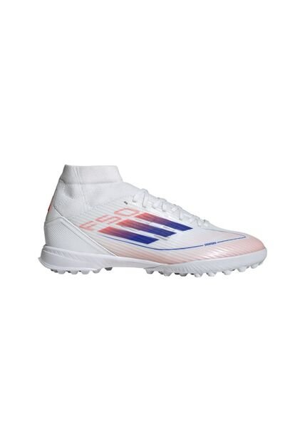 Adidas Performance Guayos Adidas Mujer F50 League Pasto Sintético Corte Medio-Blanco-Azul Guayos