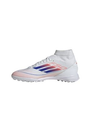 Adidas Performance Guayos Adidas Mujer F50 League Pasto Sintético Corte Medio-Blanco-Azul Guayos
