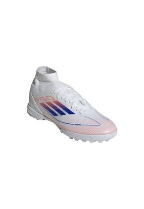 Adidas Performance Guayos Adidas Mujer F50 League Pasto Sintético Corte Medio-Blanco-Azul Guayos