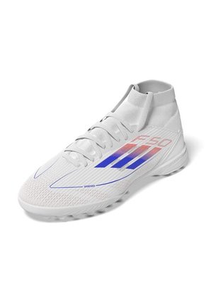 Adidas Performance Guayos Adidas Mujer F50 League Pasto Sintético Corte Medio-Blanco-Azul Guayos