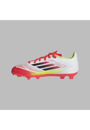 Guayos Adidas Kids F50 League FG/MG-Blanco-Rojo