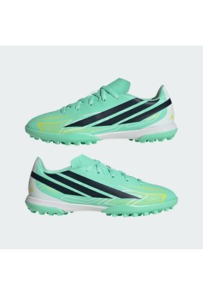 Guayos Rosado Adidas F50 Hyperfast Club Pasto Artificial Niños Verde