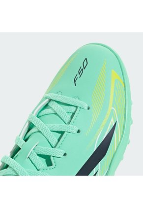 Guayos Rosado Adidas F50 Hyperfast Club Pasto Artificial Niños Verde