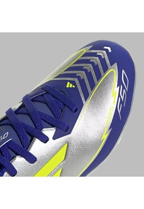 Guayos Adidas Kids F50 Club FG/MG-Plateado/Azul