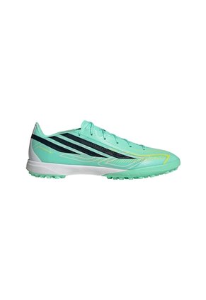 Guayos Negro Adidas F50 Hyperfast League Pasto Artificial Verde