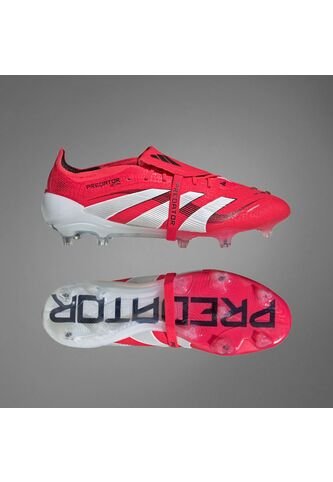 Adidas Performance Guayos Adidas Unisex Predator Elite Fold-Over Tongue Firm Ground-Rojo-Blanco Guayos adidas Performance