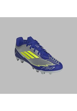 Guayos Adidas Kids F50 Club FG/MG-Plateado/Azules