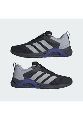 Tenis Gris Adidas De Entrenamiento Dropset Control Negro