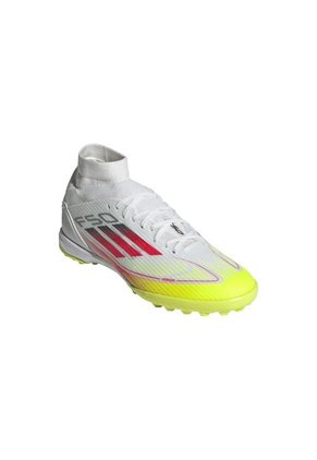 Adidas Performance Guayos Adidas Mujer F50 League Mid Turf-Blanco-Amarillo Guayos