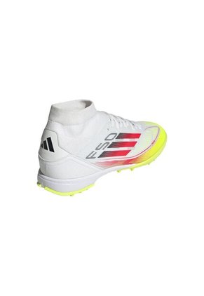 Adidas Performance Guayos Adidas Mujer F50 League Mid Turf-Blanco-Amarillo Guayos