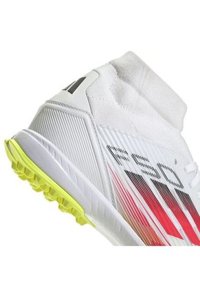 Adidas Performance Guayos Adidas Mujer F50 League Mid Turf-Blanco-Amarillo Guayos