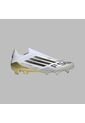 Guayos Adidas Hombre F50 Elite Laceless FG - Blanco/Dorado de adidas Performance