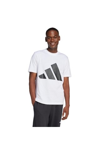 Camiseta Rojo Adidas Essentials Logo Grande Blanco adidas Performance