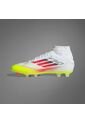 Adidas Performance Guayos Adidas Mujer F50 League Mid Firm/Multi-Ground Cleats-Blanco-Amarillo Guayos de adidas Performance