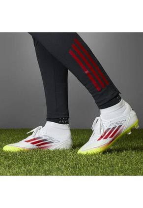 Adidas Performance Guayos Adidas Mujer F50 League Mid Firm/Multi-Ground Cleats-Blanco-Amarillo Guayos