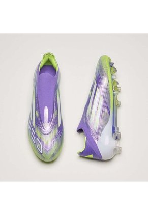Guayos Adidas Unisex F50 Elite Laceless FG - Morado/Verde
