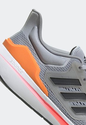Tenis Running Gris-Naranja-Blanco-Negro adidas Performance EQ21 Run