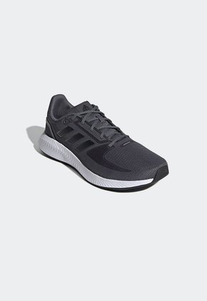 Tenis Running Gris-Blanco adidas Performance Run Falcon 2.0