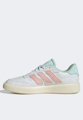 Tenis Lifestyle Blanco-Rosa-Verde adidas Sportswear Courtblock
