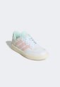 Tenis Lifestyle Blanco-Rosa-Verde adidas Sportswear Courtblock de adidas Performance