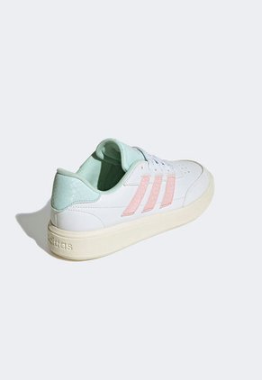 Tenis Lifestyle Blanco-Rosa-Verde adidas Sportswear Courtblock