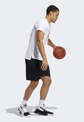 Pantaloneta Negro-blanco adidas Performance