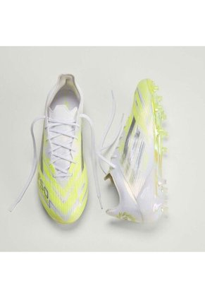 Guayos Adidas Mujer F50 SparkFusion Elite FG/MG - Blanco/Amarillo