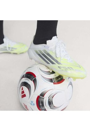 Guayos Adidas Mujer F50 SparkFusion Elite FG/MG - Blanco/Amarillo