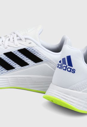 Tenis Running Blanco-Negro-Amarillo adidas Performance Duramo SL