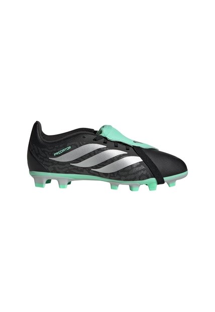 Guayos Blanco Adidas Predator Club Lengüeta Plegable Terreno Firme/Multiterreno Niños Negro