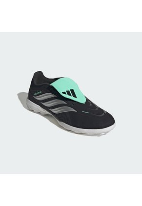 Guayos Negro Adidas Predator League Lengüeta Plegable Pasto Artificial Negro