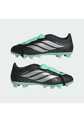 Guayos Negro Adidas Predator Club Lengüeta Plegable Terreno Firme/Multiterreno Negro