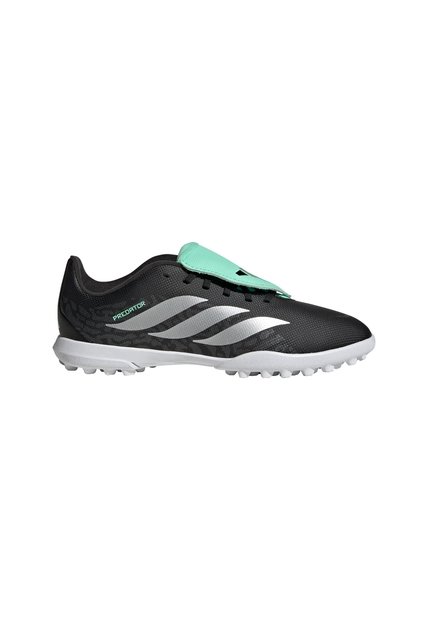 Guayos Negro Adidas Predator Club Lengüeta Plegable Pasto Artificial Niños Negro