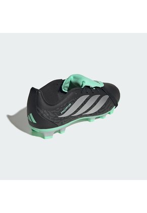 Guayos Blanco Adidas Predator Club Lengüeta Plegable Terreno Firme/Multiterreno Niños Negro