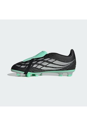 Guayos Blanco Adidas Predator Club Lengüeta Plegable Terreno Firme/Multiterreno Niños Negro