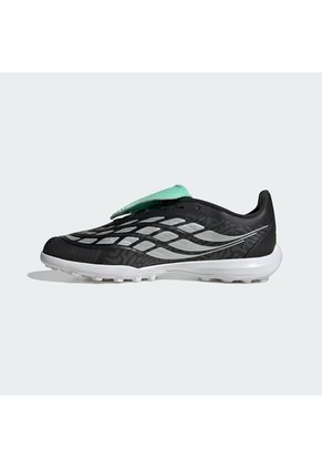 Guayos Negro Adidas Predator League Lengüeta Plegable Pasto Artificial Niños Negro