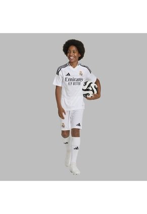 Shorts Adidas Kids Uniforme Local Real Madrid 24/25 - Blanco