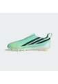 Guayos Blanco Adidas F50 Hyperfast League Sin Cordones Terreno Firme Niños Verde de adidas Performance