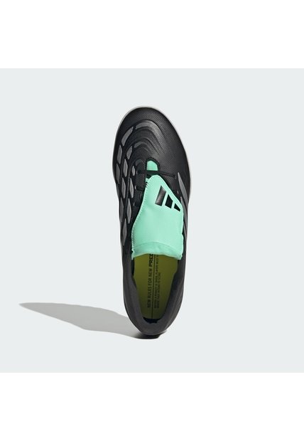 Guayos Negro Adidas Predator Club Lengüeta Plegable Pasto Artificial Negro