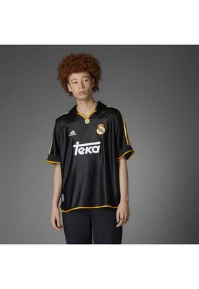Adidas Performance Camiseta Adidas Hombre Visitante Real Madrid 99/00 -Negro-Amarillo Camiseta