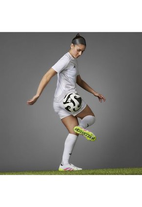 Adidas Performance Guayos Adidas Unisex Predator Elite Con Lengüeta Plegable Para Terreno Firme-Blanco-Rosado Guayos