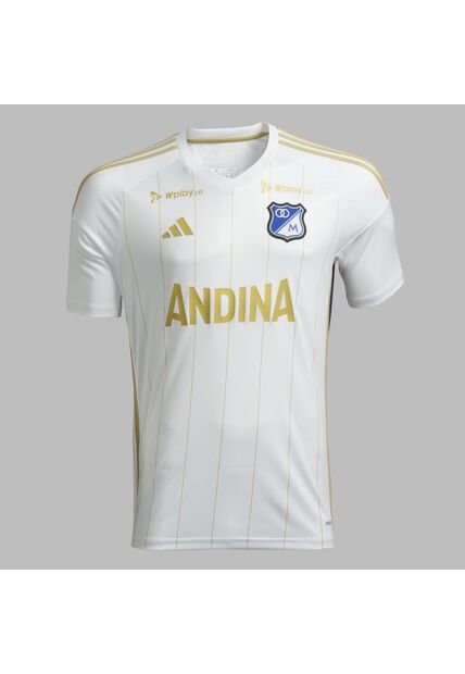 Camiseta Adidas Hombre Visitante Millonarios 2024 - Blanco