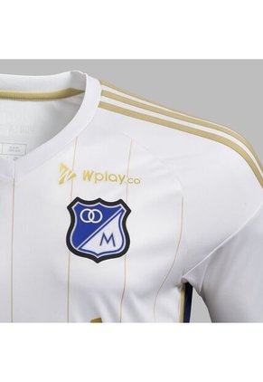 Camiseta Adidas Hombre Visitante Millonarios 2024 - Blanco