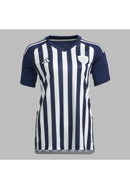 Camiseta Adidas Mujer Visitante Junior 2024 - Azul-Blanco