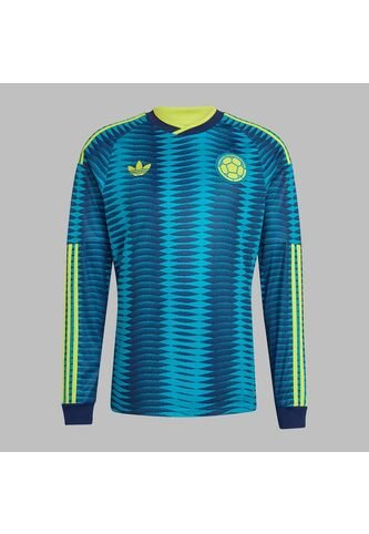 Camiseta Adidas Hombre Visitante Selección Colombia 26 Manga Larga - Azul adidas Performance