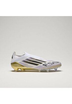 Adidas Performance Guayos Adidas Hombre F50 Elite Laceless Césped Natural Seco- Blanco-Dorado Guayos